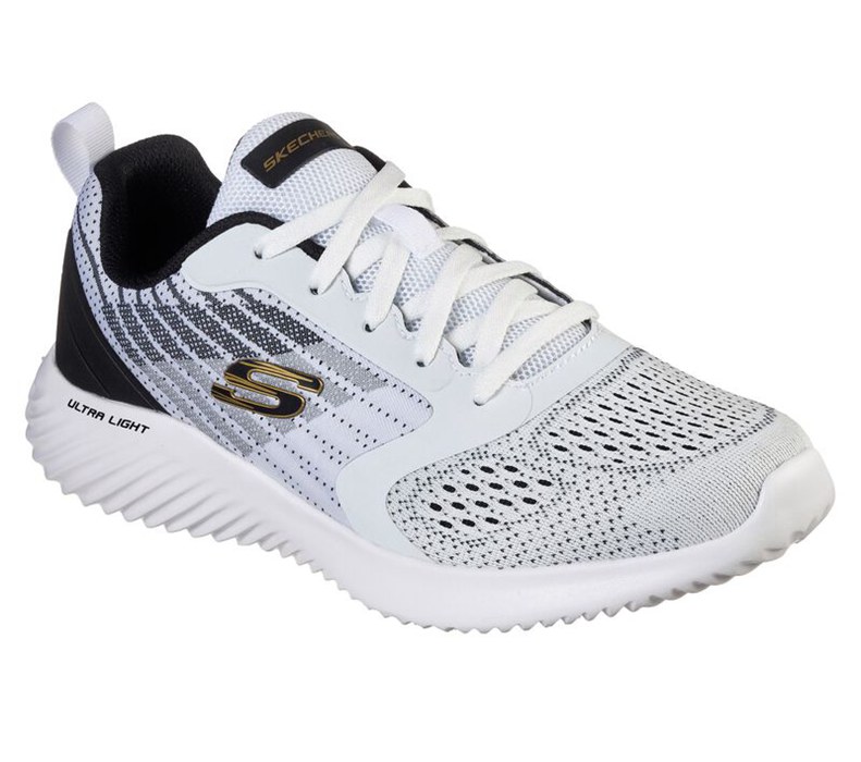 Skechers Bounder - Verkona - Mens Sneakers White/Black [AU-IV8352]